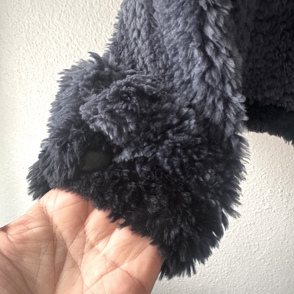 Paula Lishman Black & Blue Knit Fur Jacket - Picture 5 of 6